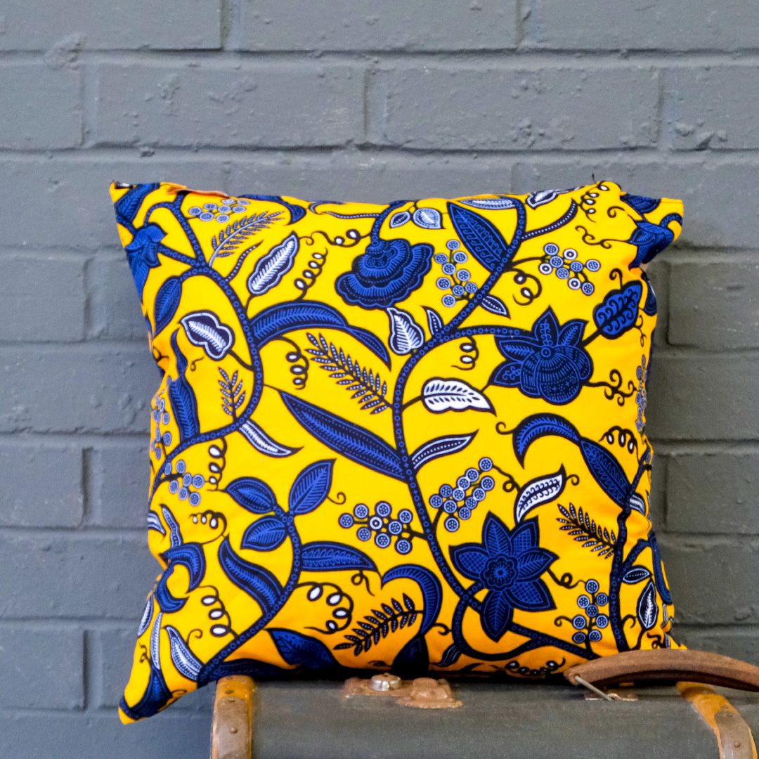 Upcycled Cushion - Ntoma, Ankara | Recycled, Home, Decor, Hand Made, African, Living